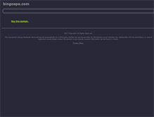 Tablet Screenshot of bingospa.com
